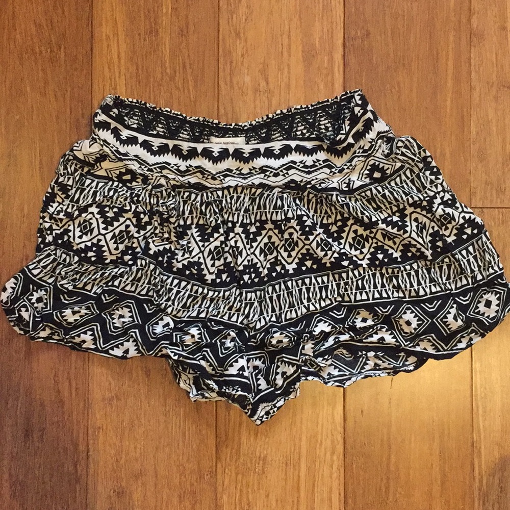 Black and White Shorts